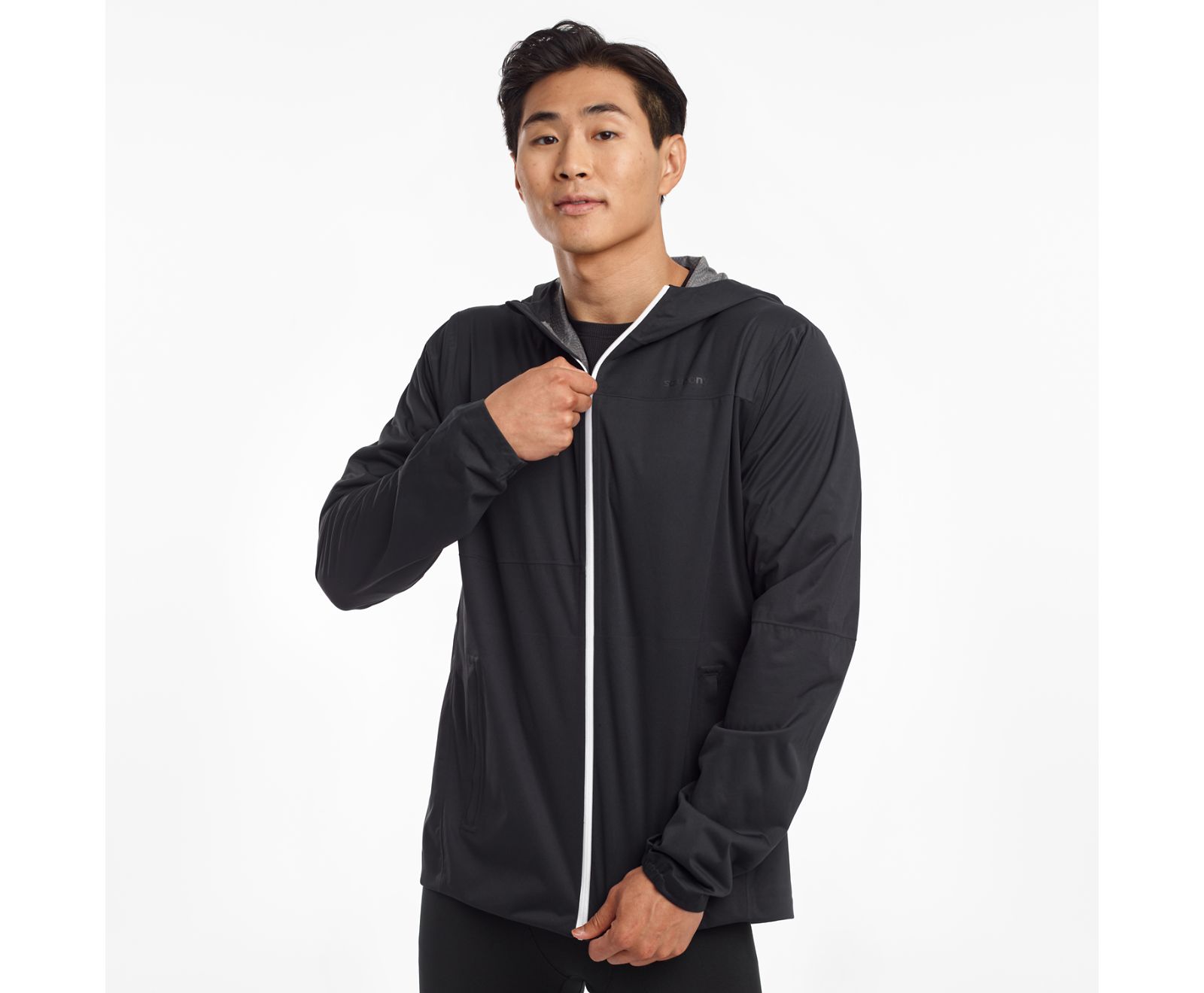 Saucony Drizzle 2.0 Men\'s Jackets Black | AU 615JPQJ